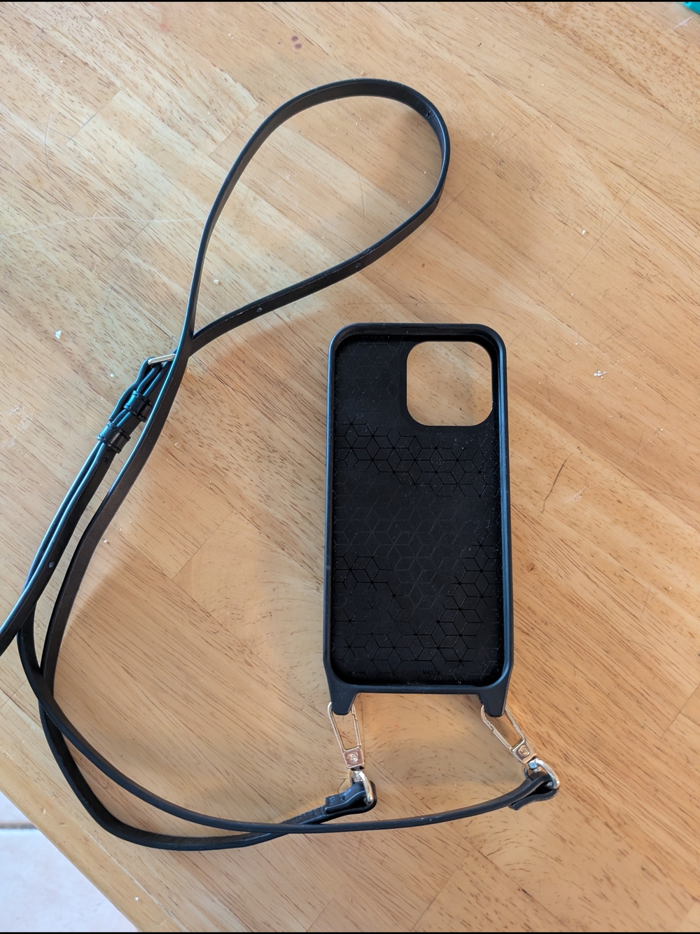 Holstere Black I-Phone 14 Pro Max Crossbody Case with Strap